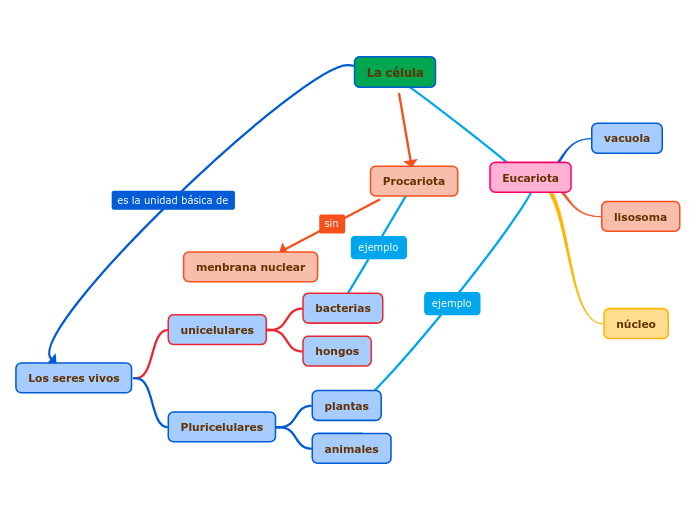 La Célula - Mind Map